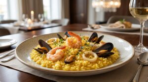 Saffron Seafood Risotto